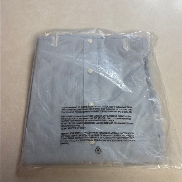 Essentials Sky Blue Casual Button Down Shirt - Picture 4 of 4